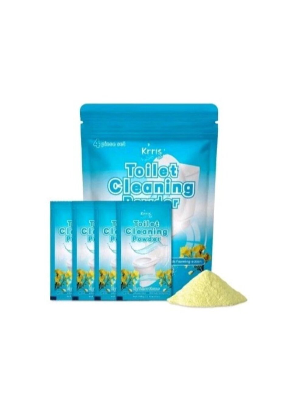 Toilet Bowl Cleaner Powder - Deep Cleaning Foam for Stains & Limescale (12 oz)